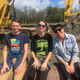 These three protesters (Benjamin Quimby, Meg Logue, Pipen Frisbie-Calder) halted construction of the Bayou Bridge Pipeline February 26, 2018, near Belle Rose, Louisiana.